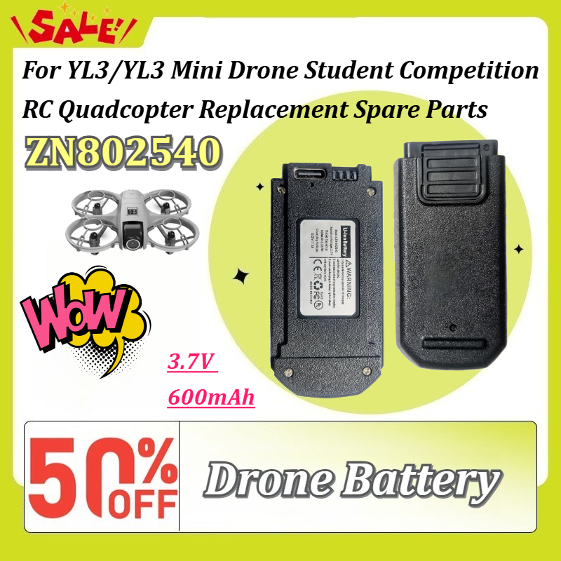 Drone Rc Yl3 - ZN802540 3.7V 600mAh Liion Oplaadbare Batterij