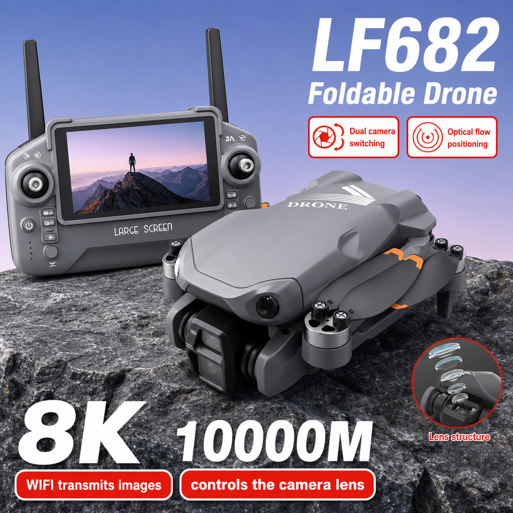 Drone Dji Rc 2 - Luchtfoto LF682 Drone 8K HD Dubbele