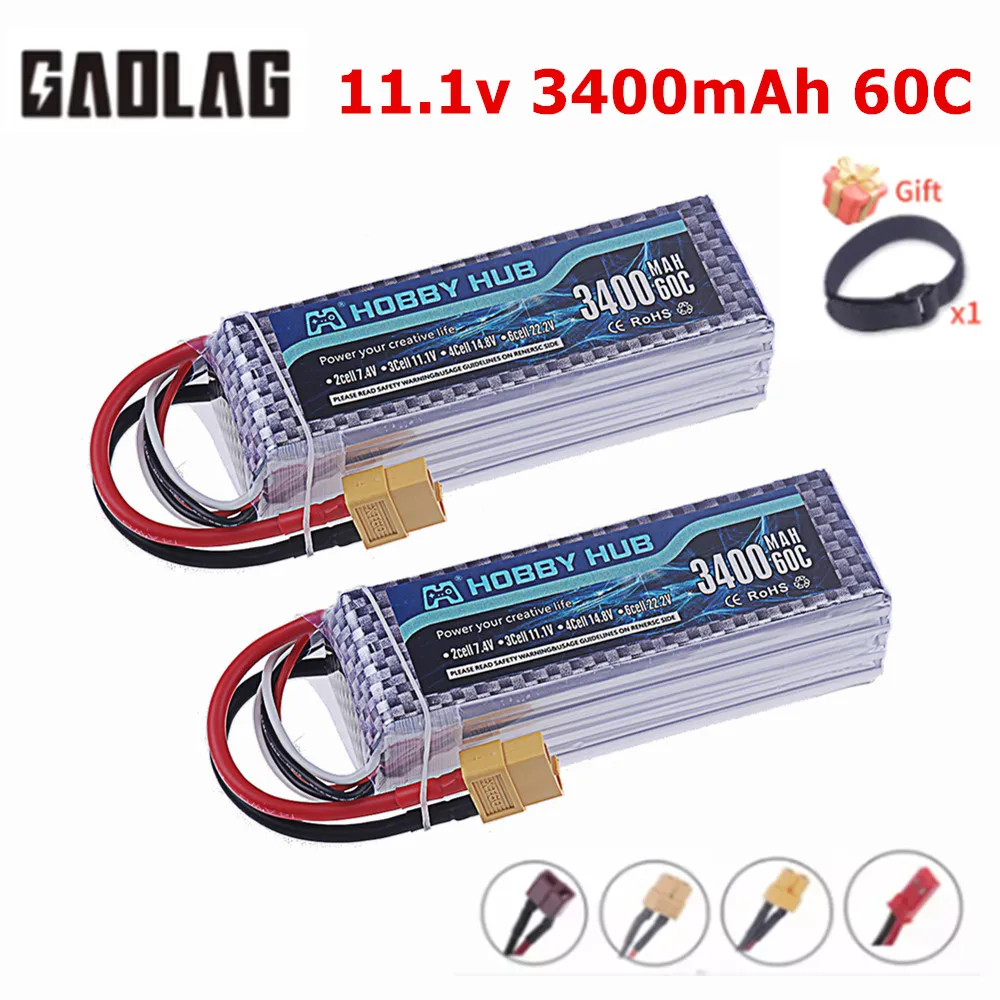 3S Lipo Batterij 11.1V 3400mAh - Drone Rc Truck recensie en prijs