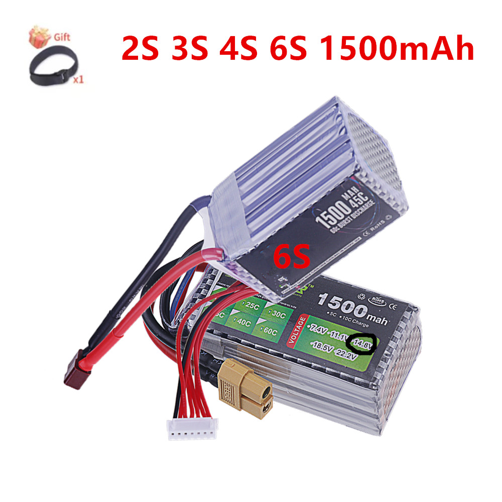 2S 3S 4S 6S Lipo Batterij 1500 - Drone Rc Truck recensie en prijs