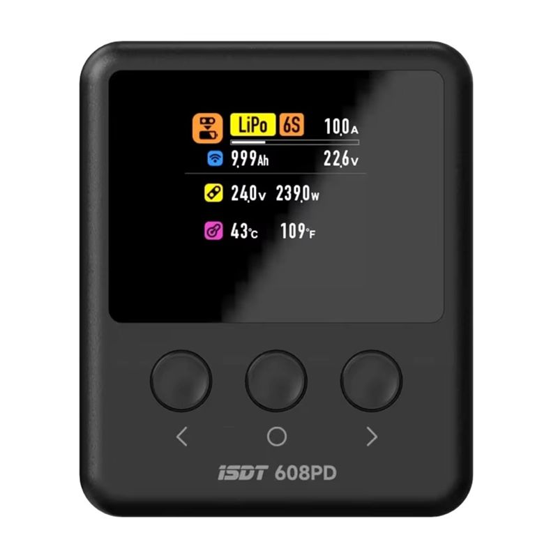ISDT 608PD DC 240W/10A USB C 1 - Drone Smart Rc recensie en prijs