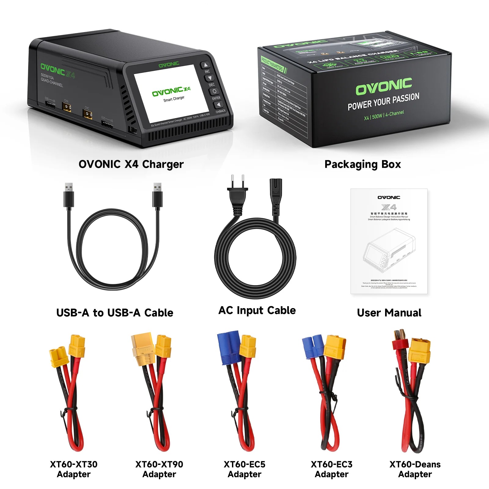 Ovonic X4 AC500W 4-kanaals sli - Drone Smart Rc recensie en prijs