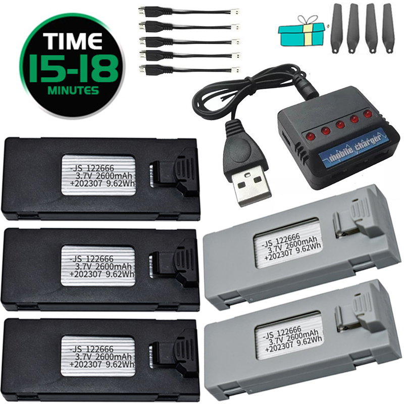 3.7V 2600mAh RC Drone Batterij - Drone Rc S1S recensie en prijs